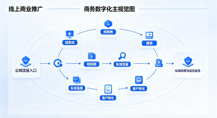 沙市区线上商业推广怎么做？全域流量闭环搭建与低成本转化实战指南
